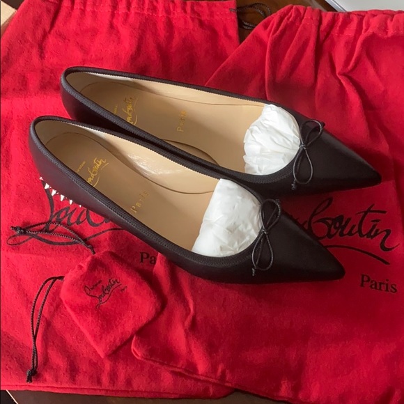 *Auth* Christian Louboutin Hall Flat Napa Flat - Picture 8 of 12